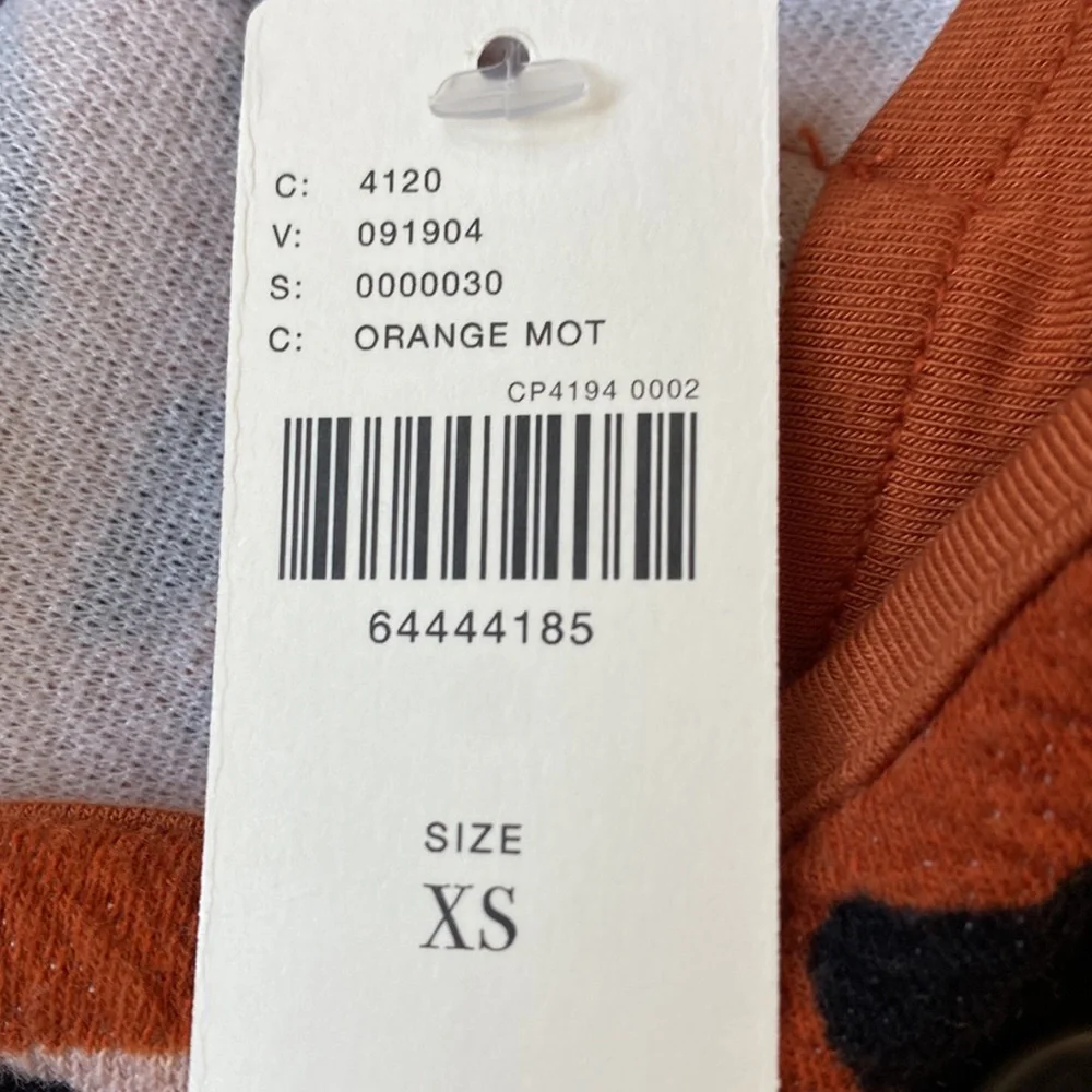 Anthropologie X Maeve Orange Leopard Mini Skirt, Size Extra Small - Picture 4 of 4